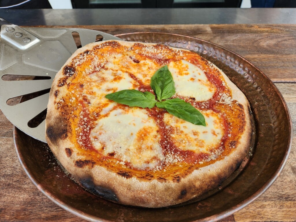 Wood-fired Margherita Pizza